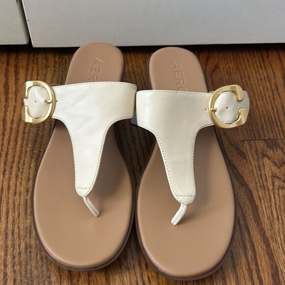 Aerosoles Womens IZOLA Thong Casual Wedge Sandals Sz 8.5 NWT - Picture 2 of 7